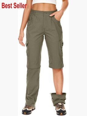 Women's Hiking Pants Convertible Quick Dry Lightweight Zip Off Cargo